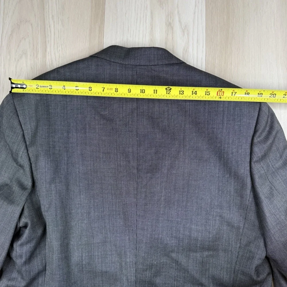 Brioni For MAUS & HOFFMAN Colonna Wool 3 Button Blazer Jacket Men's Size 44 Gray